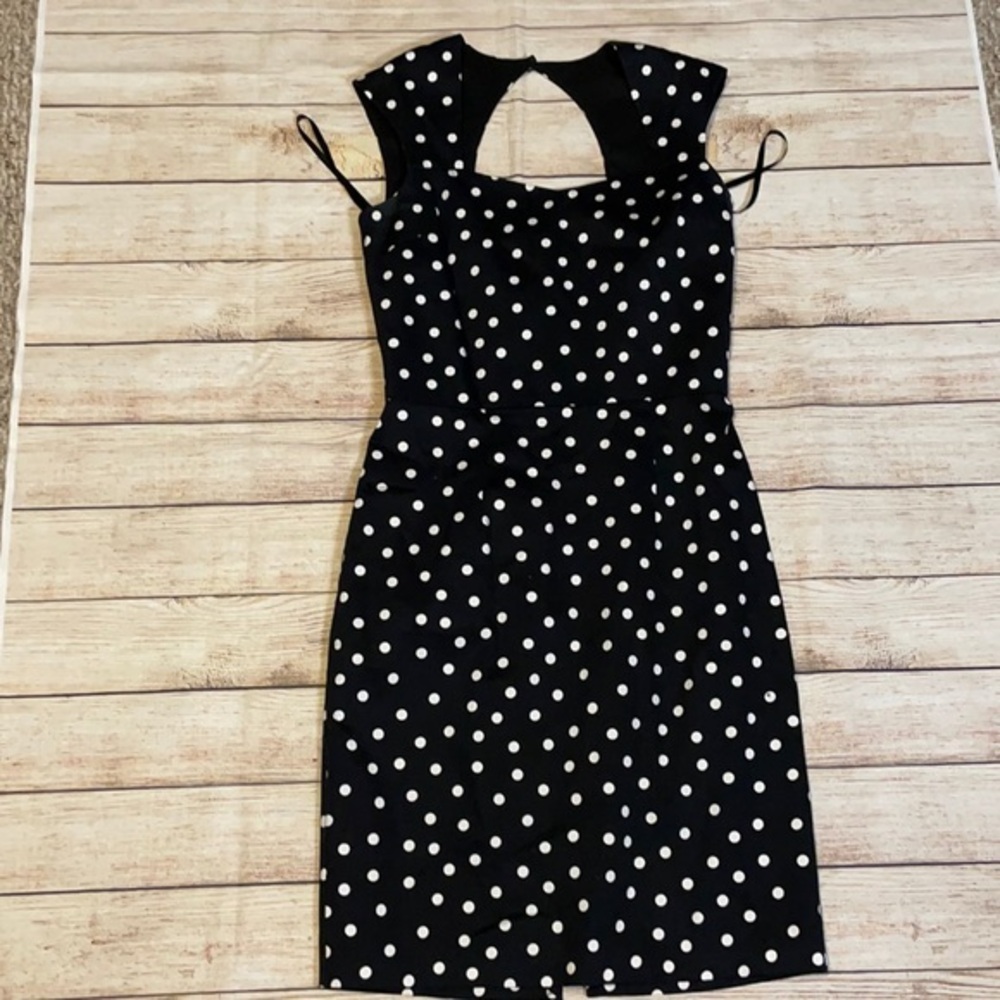 White House Black Market Market Polka dot dress